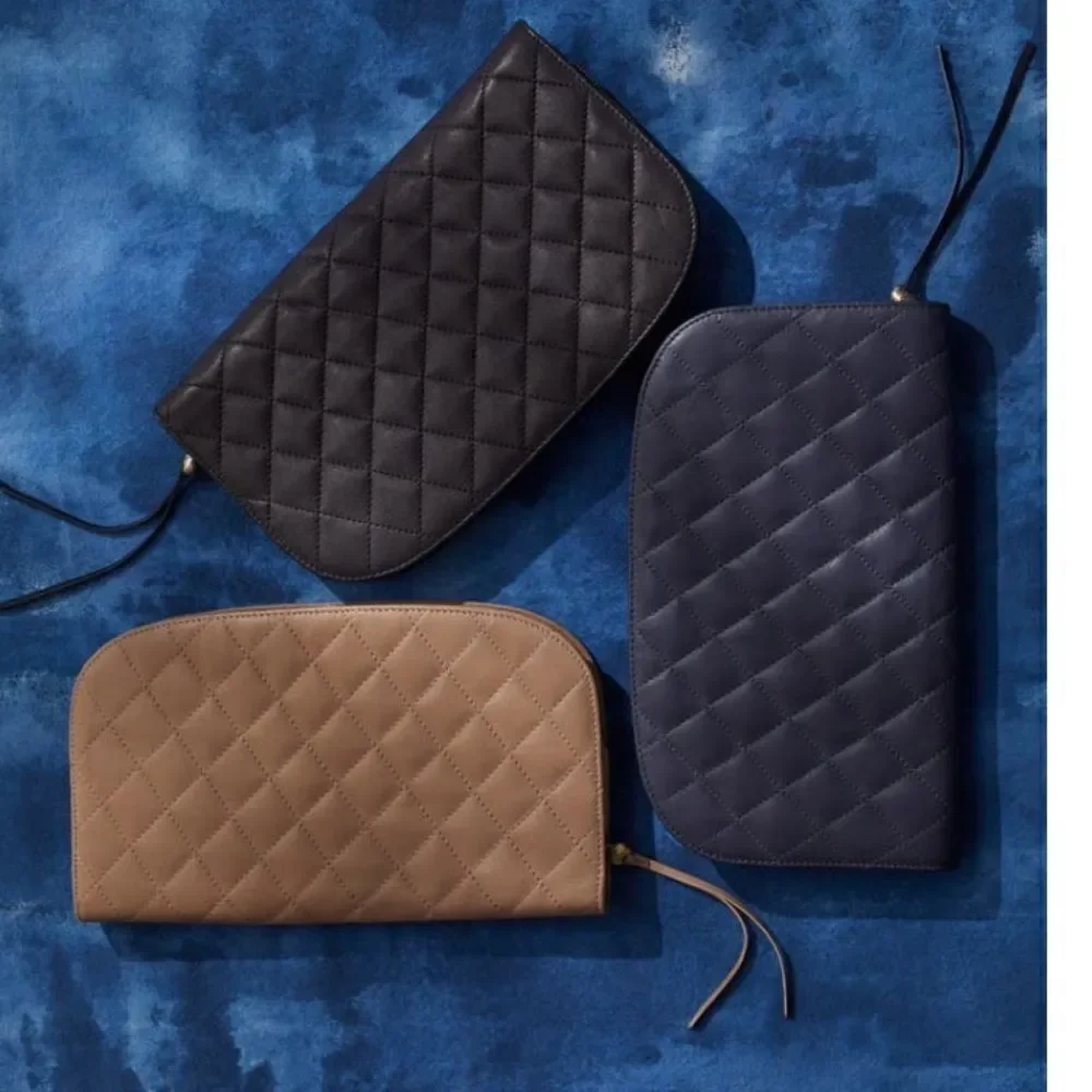 HOBO‎ Cole Quilted Leather Clutch Bag, Classic Chic Party Bag, Black, NWT